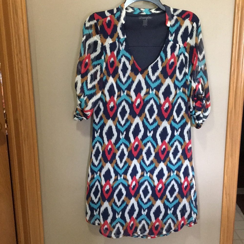 Navy tunic dress
